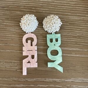 Gender Reveal Earrings
